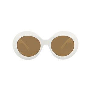 Gucci Round-Frame Recycled Acetate Sunglasses White Womens